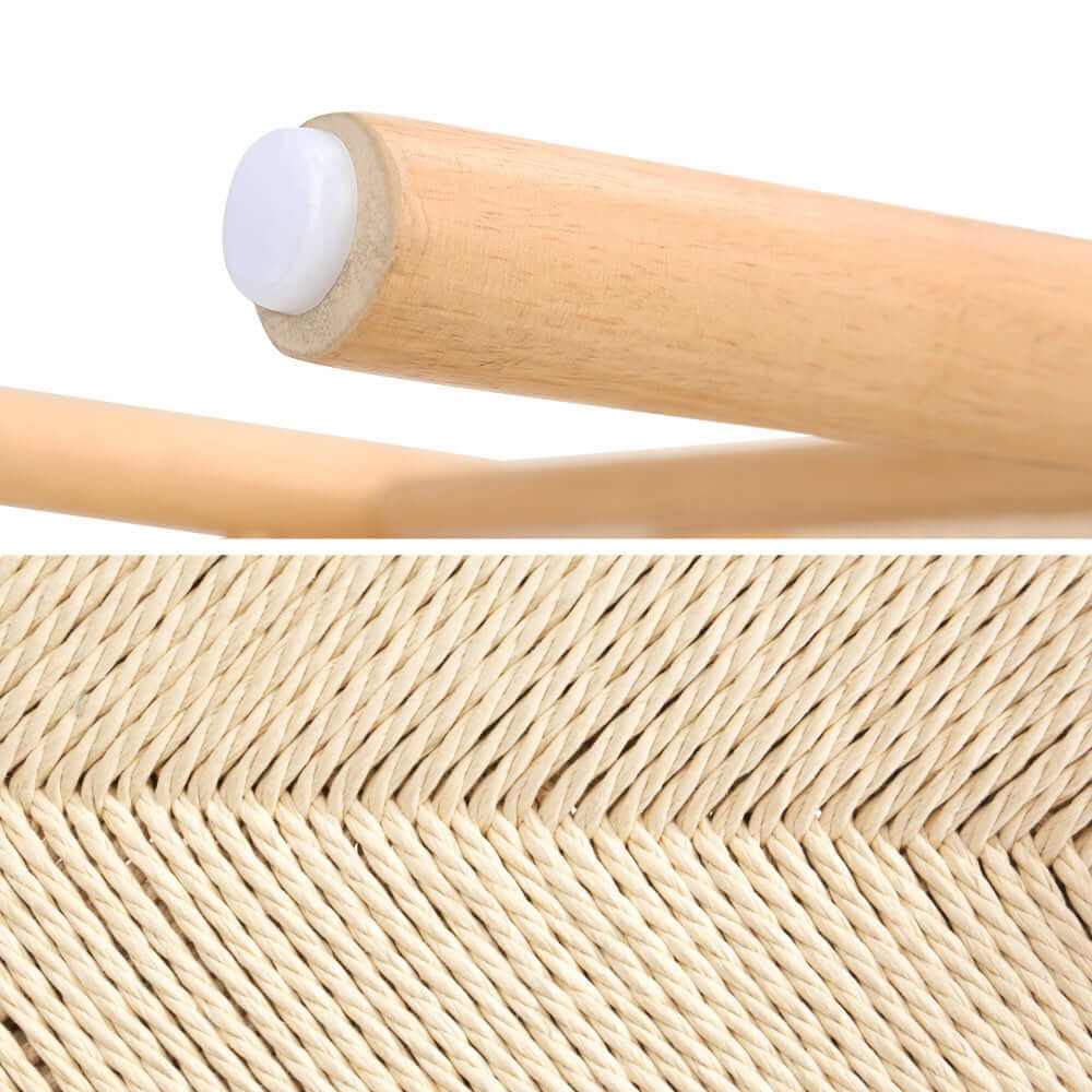 Wishbone Back Wood Rattan Dining Chair