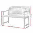 Garden Bench White 