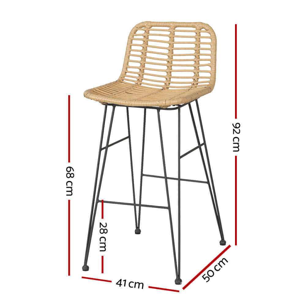 Gardeon 2 Piece Outdoor Bar Stools