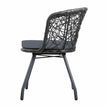 black rattan garden table and chairs