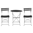 Outdoor Bistro Set Steel Table