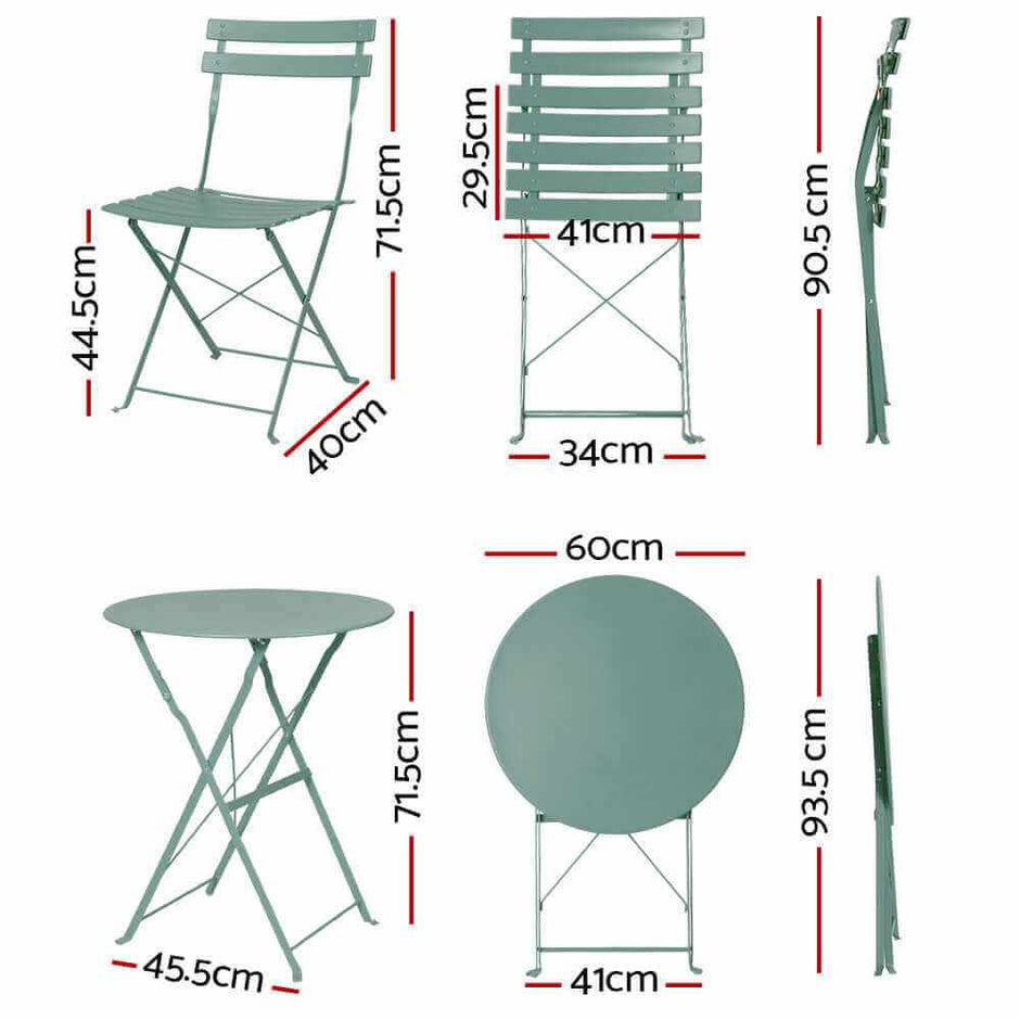 Chairs Bistro Set Folding Patio Furniture