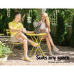 outdoor metal bistro set