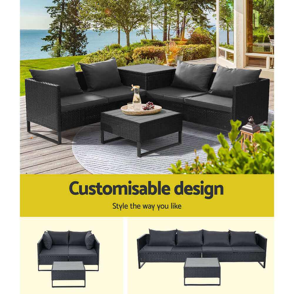 Garden 4-Seater Outdoor Sofa 