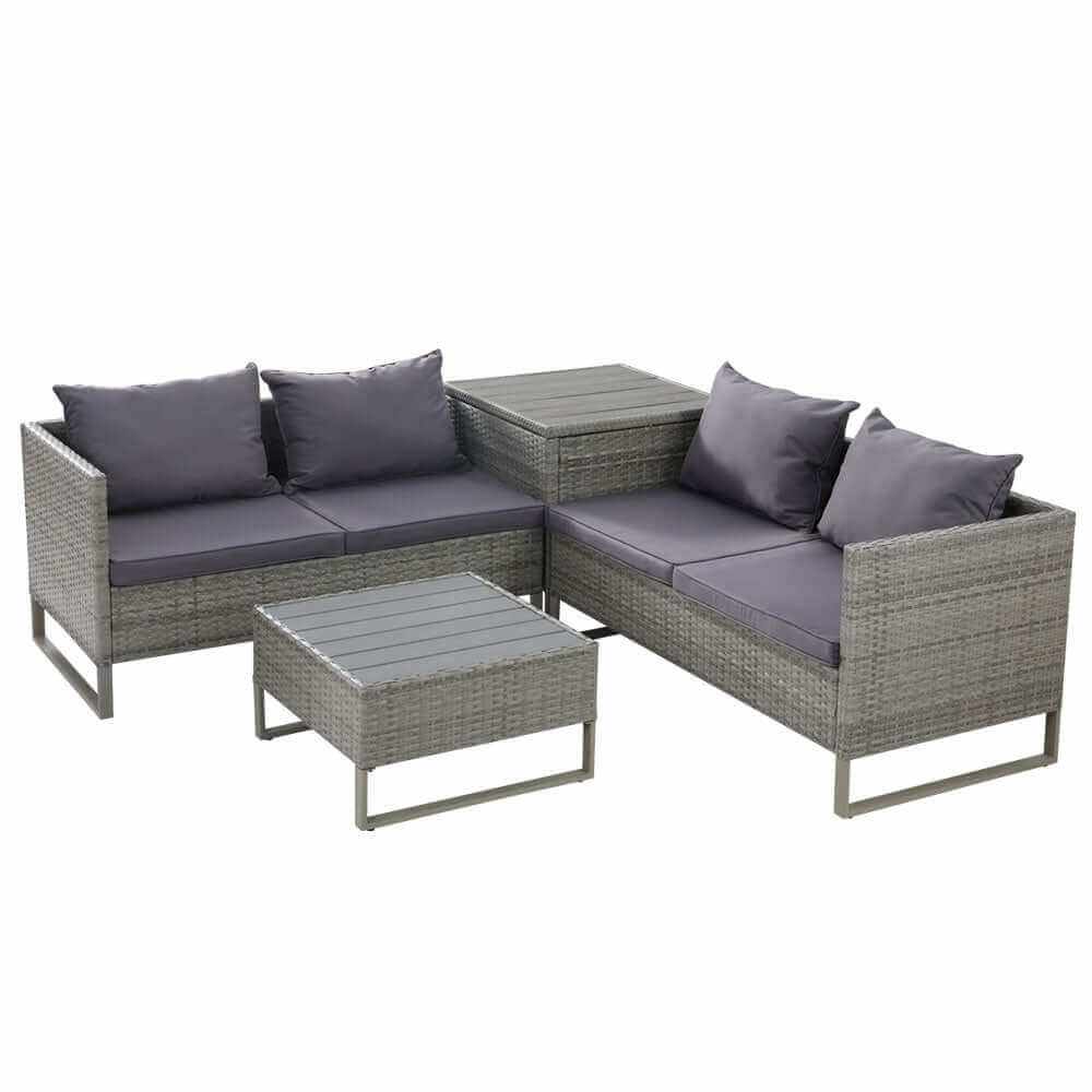 4 Seater Outdoor Sofa Furniture -Upinteriors