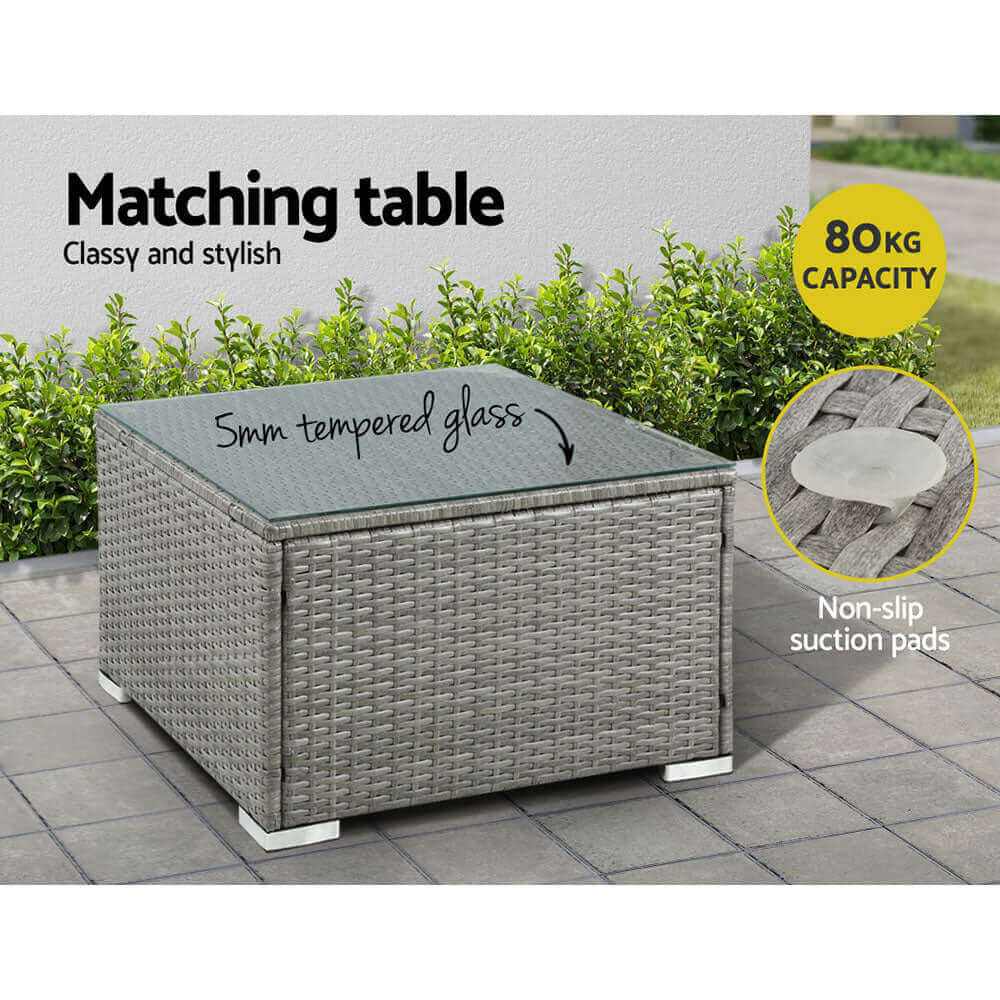 Outdoor Sofa Set Wicker Couch 