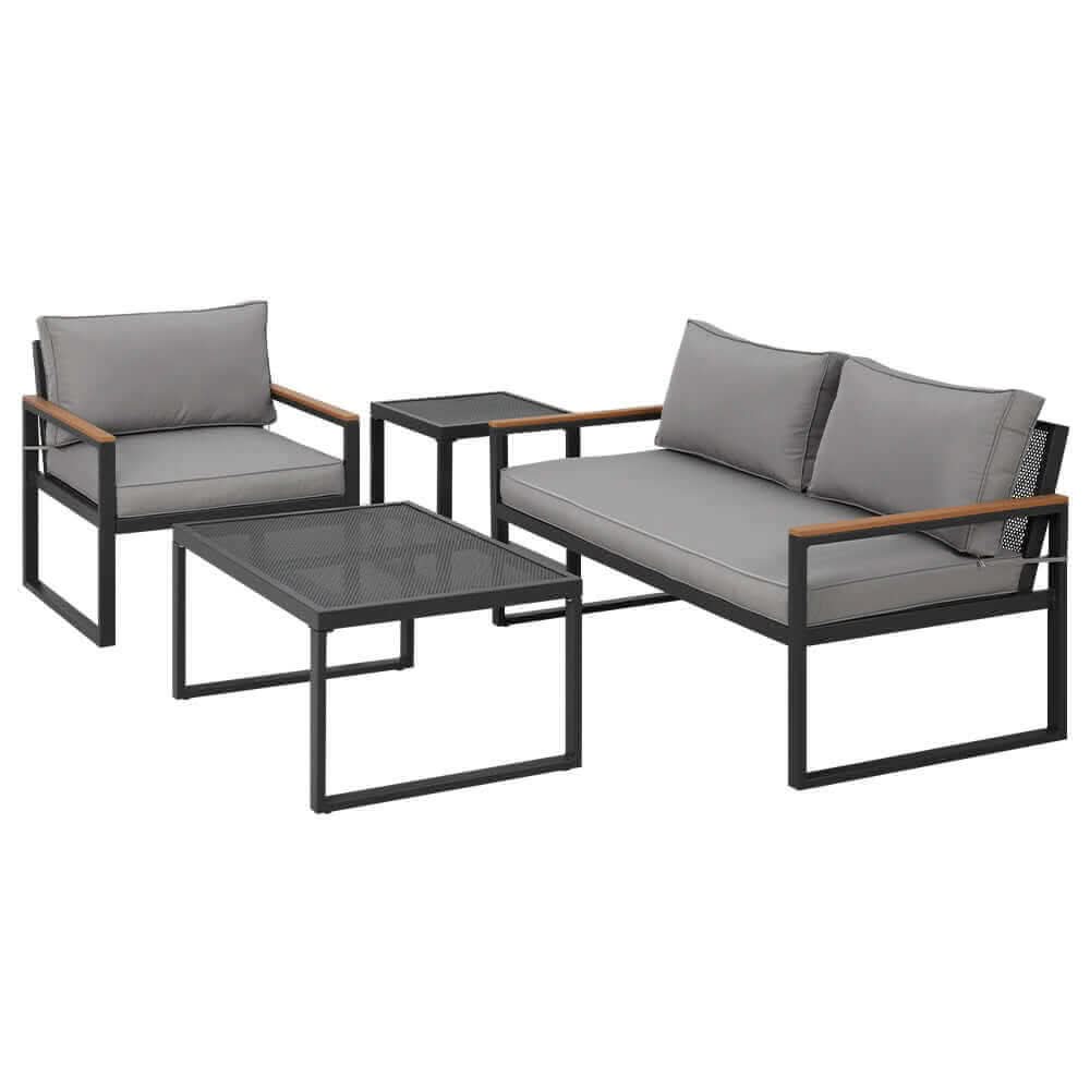 Gardeon Outdoor Sofa 3 Seat Corner Modular Lounge Set