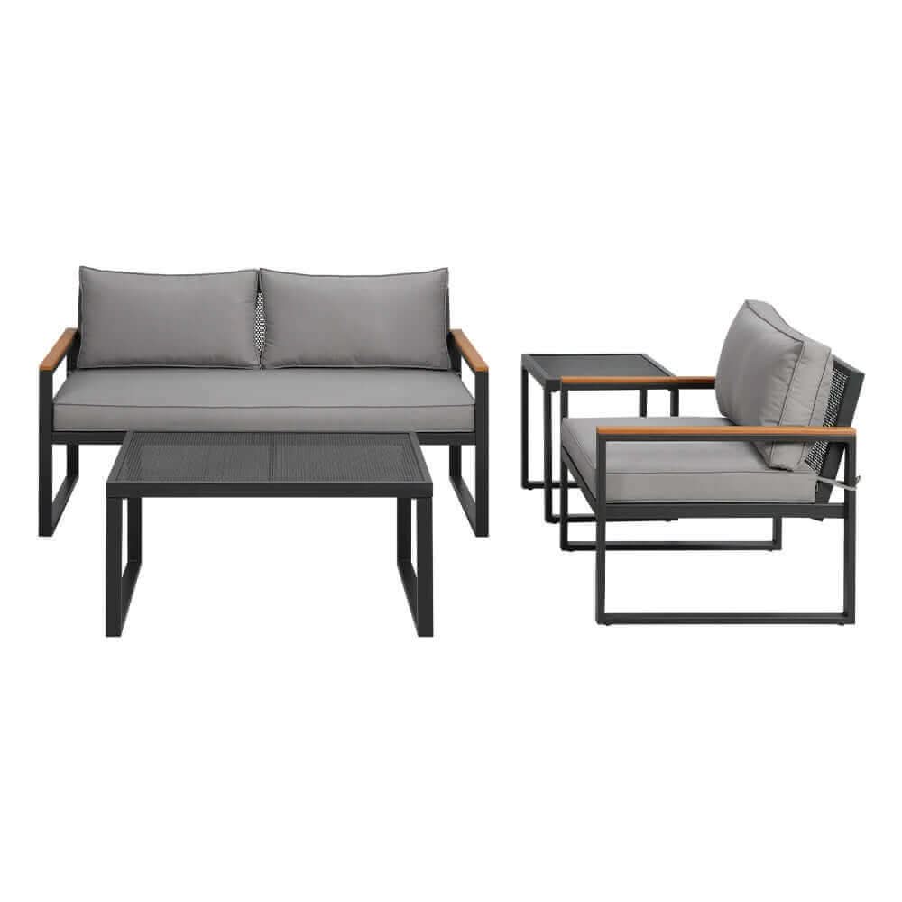 Gardeon Outdoor Sofa 3 Seat Corner Modular Lounge Set