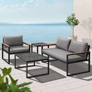 Gardeon Outdoor Sofa 3 Seat Corner Modular Lounge Set