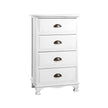 bedside Drawers Cabinet white