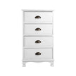 bedside Drawers Cabinet white