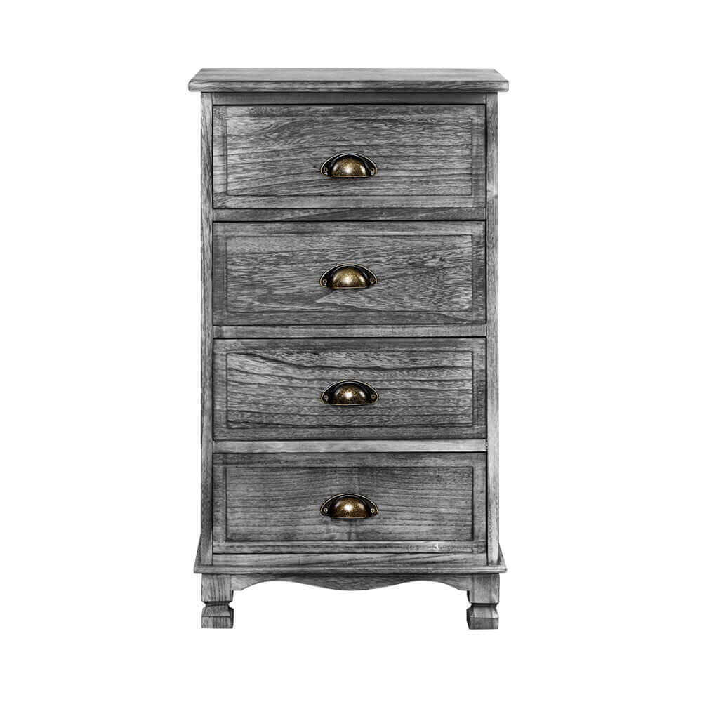 bedside Drawers Cabinet grey