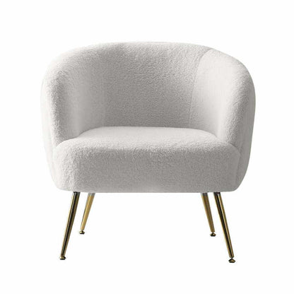 Artiss Armchairs Sherpa Boucle White for Sale