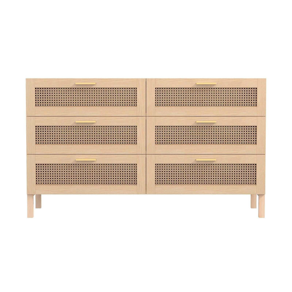 rattan chest of drawers