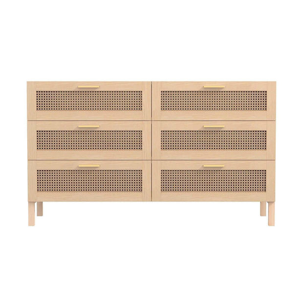 rattan chest of drawers