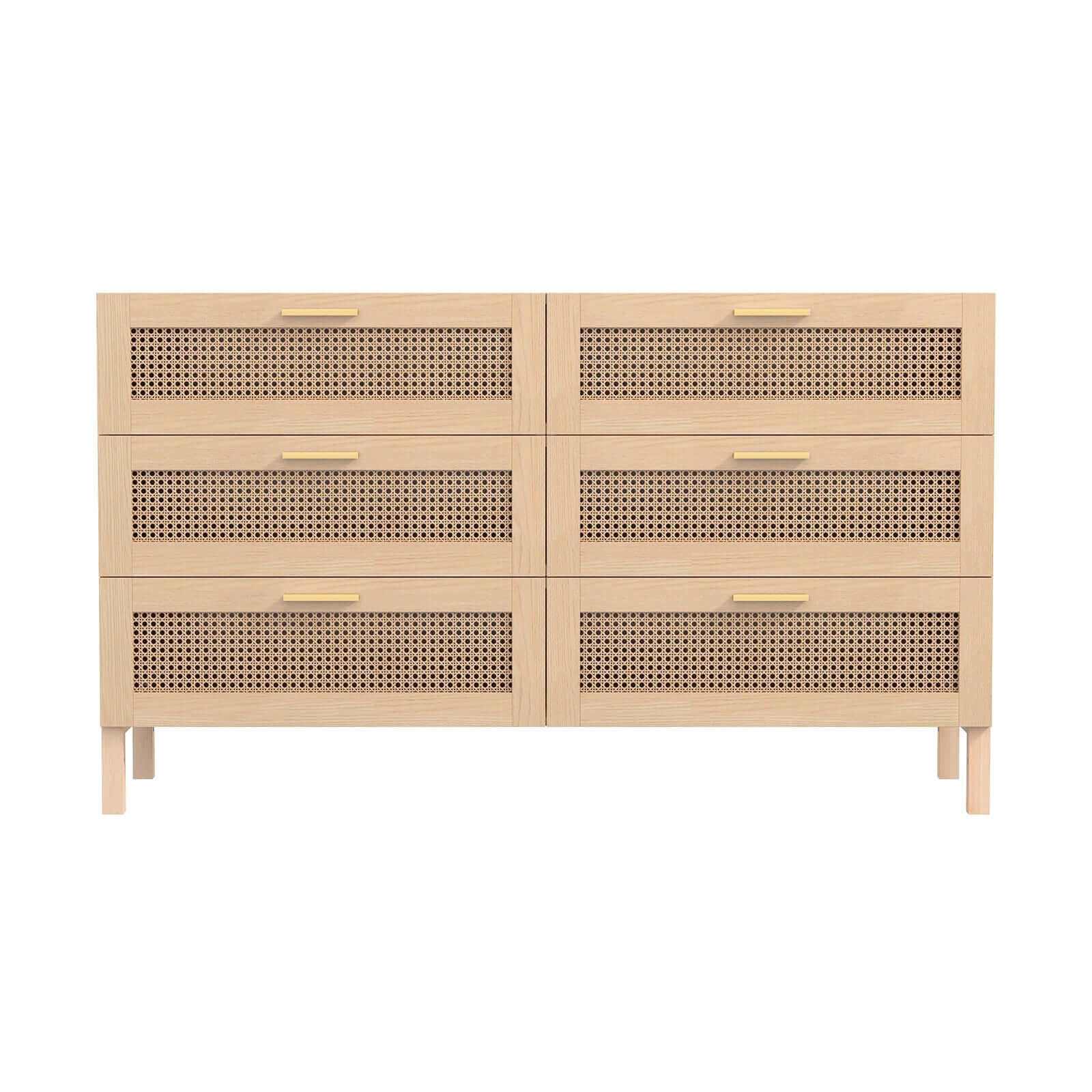 rattan chest of drawers