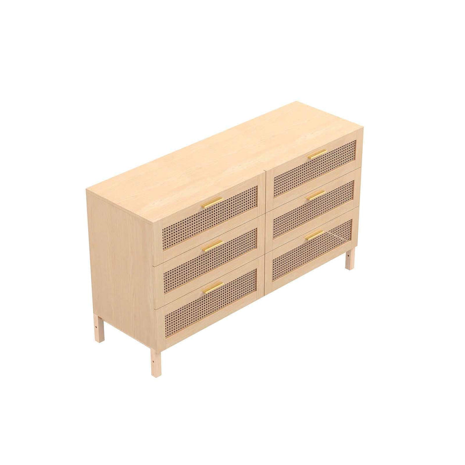 rattan chest of drawers