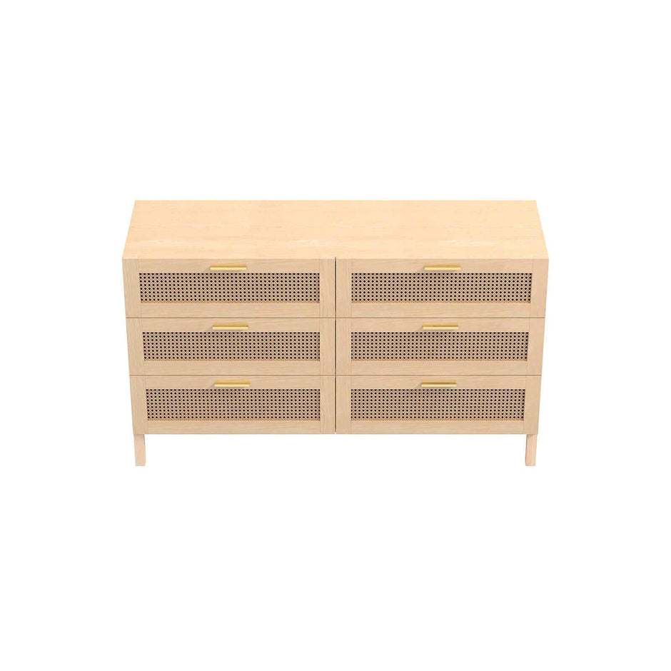 rattan chest of drawers