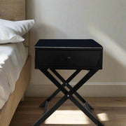 Milano Decor Bedside Table Surry Hills - Two Pack Set - Black