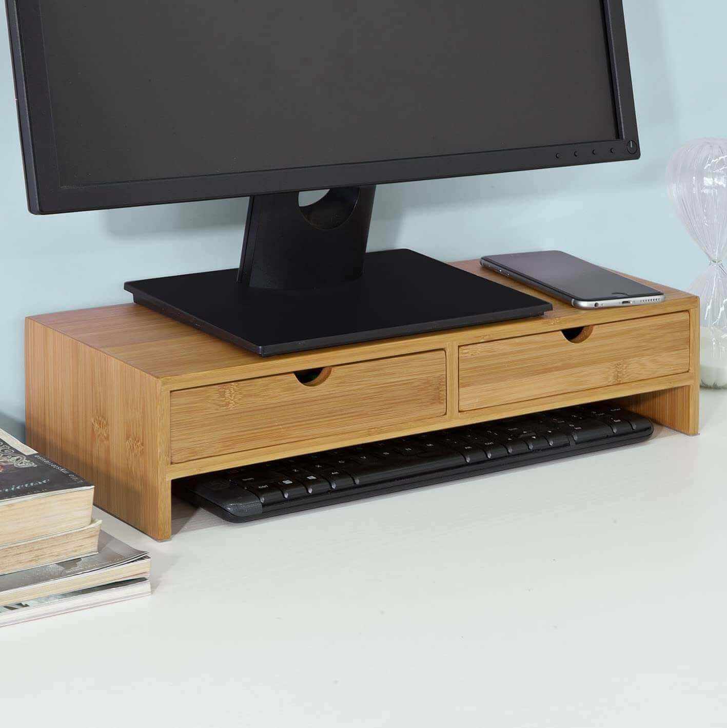 Monitor Stand Desk Organizer