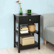 Black Bedside Table Drawer 