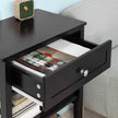 Black Bedside Table Drawer 