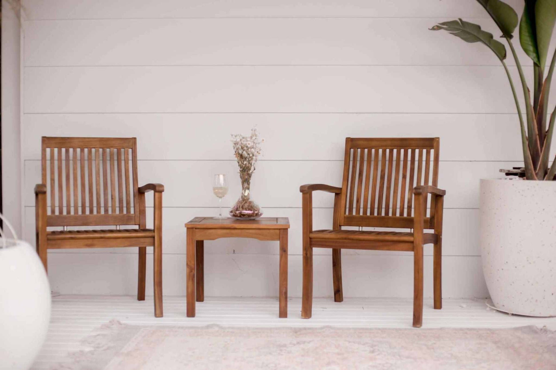 The Outdoor Table And Chairs set