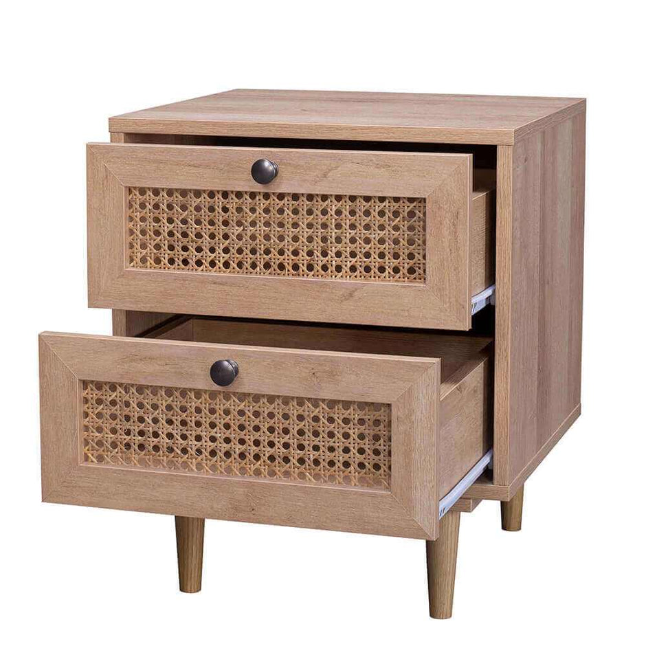 Rattan Bedside Table