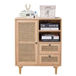 Rattan Buffet Sideboard Storage 