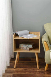Rolialos Bedside Table Bedroom Storage Cabinet Set of 2