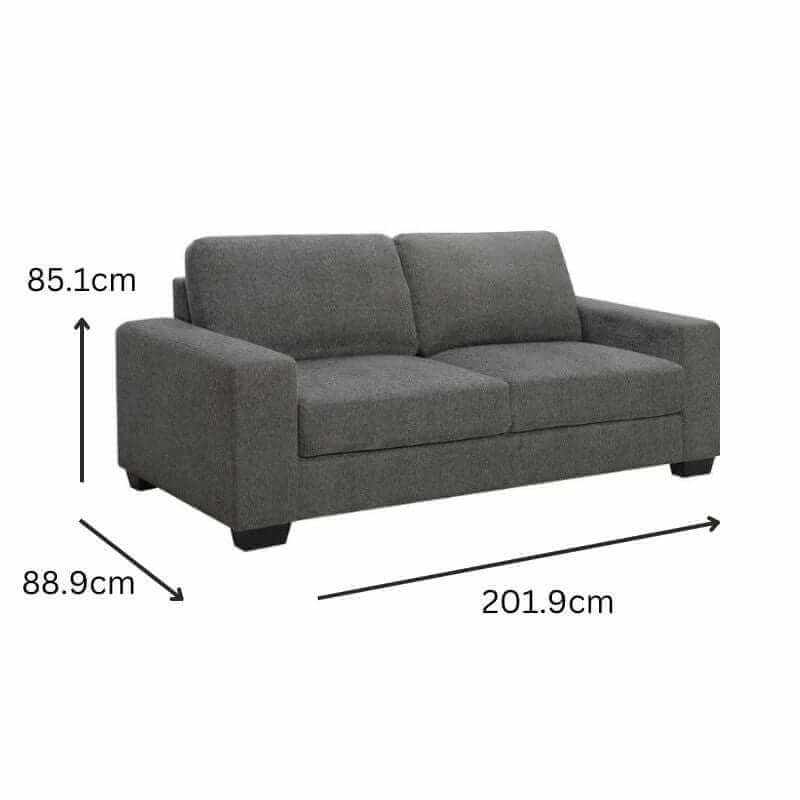 Brooks 3 Seater Sofa - Elephant Grey