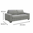 3 seater sofa grey