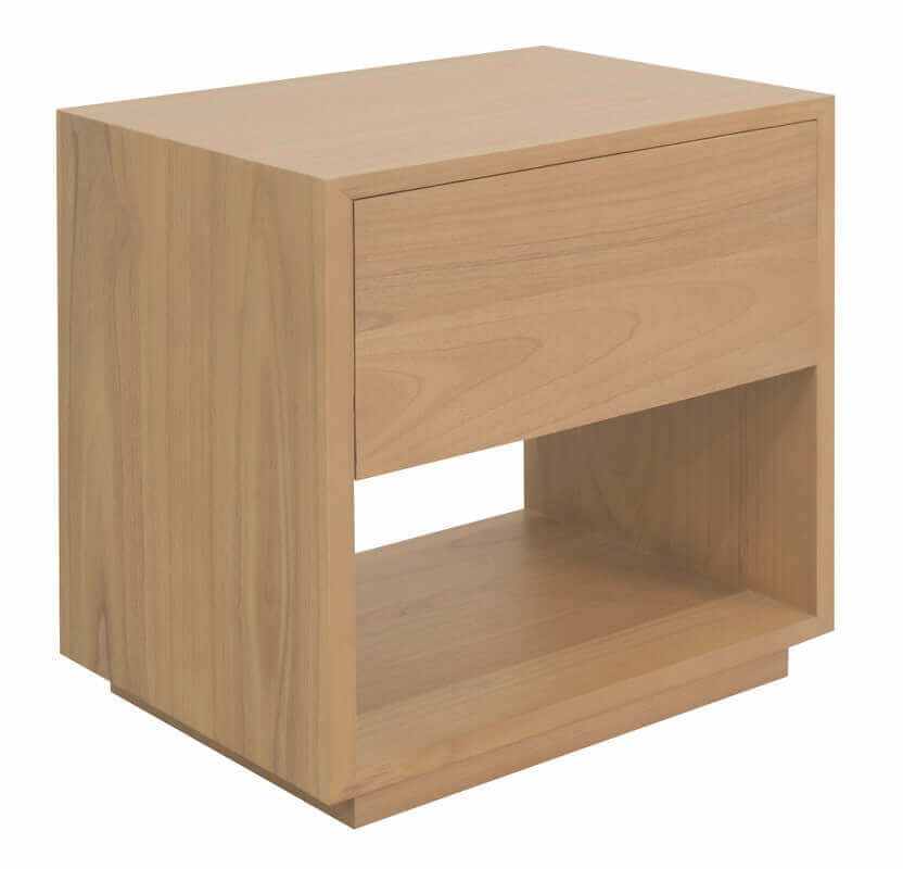Oscar Single Drawer Nightstand Natural