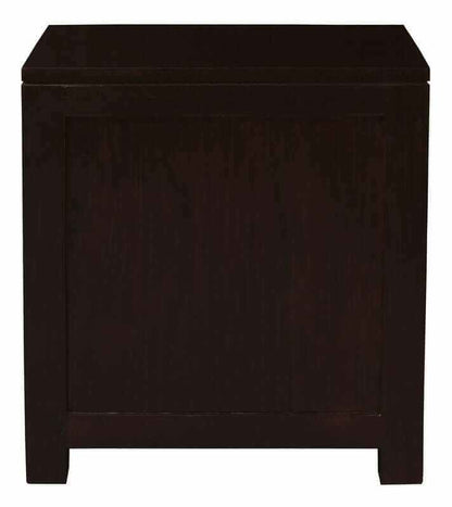 Amsterdam 2 Drawer Nightstand Bedside Table (Chocolate)