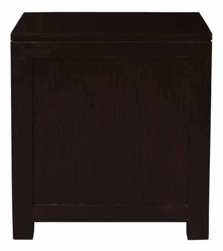 Amsterdam 2 Drawer Nightstand Bedside Table (Chocolate)