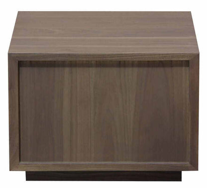 Oscar 1 Drawer Low Bedside Table - Latte