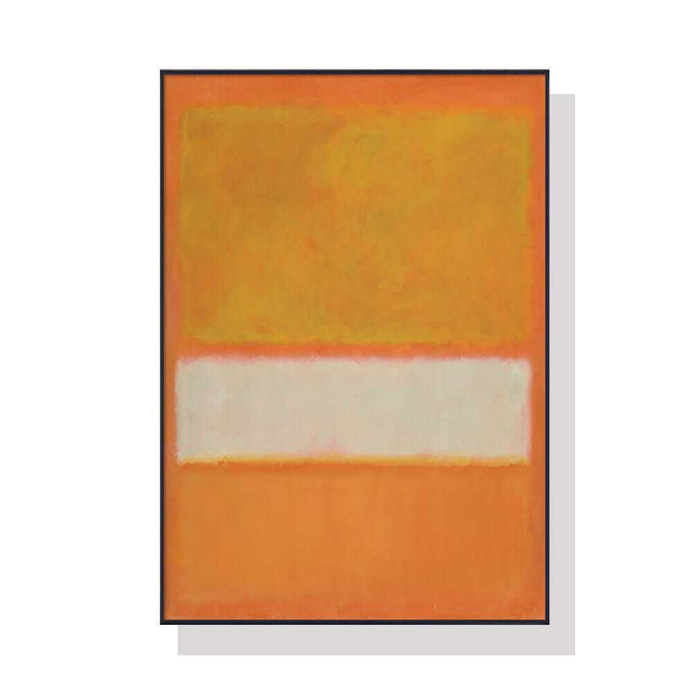 Wall Art 50cmx70cm Yellow By Mark Rothko Black Frame Canvas Online