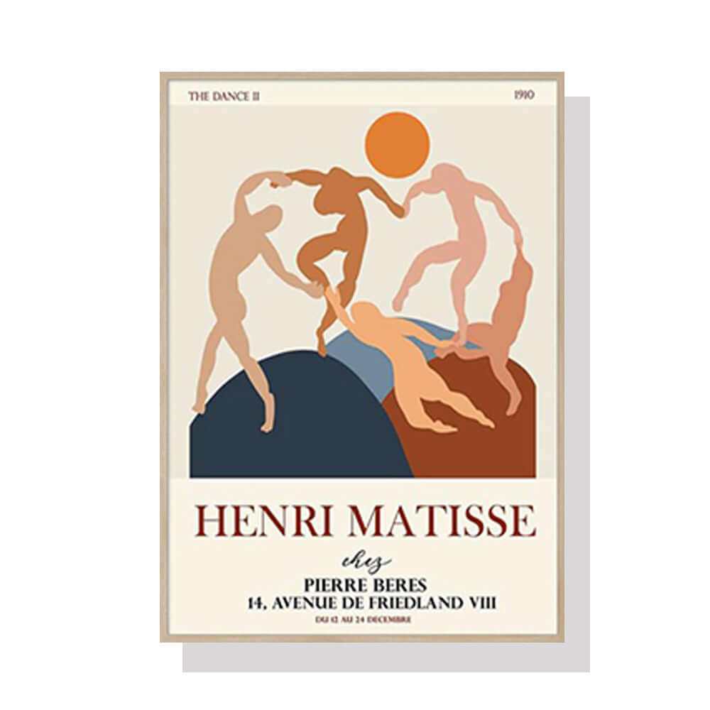 Wall Art 50cmx70cm Dancing by Henri Matisse Wood Frame Canvas Prints