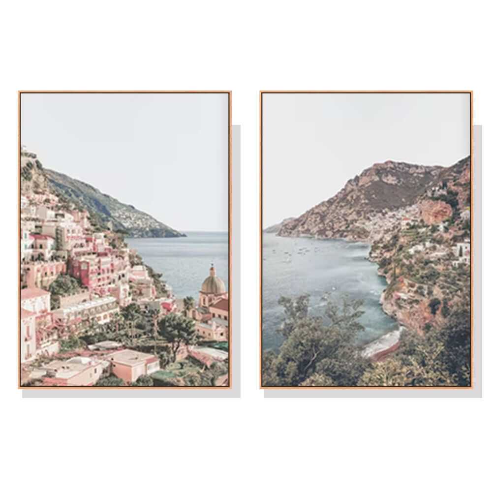 Wall Art Prints Online 50cmx70cm Italy Positano 2 Sets