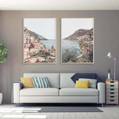 Wall Art Prints Online 50cmx70cm Italy Positano 2 Sets