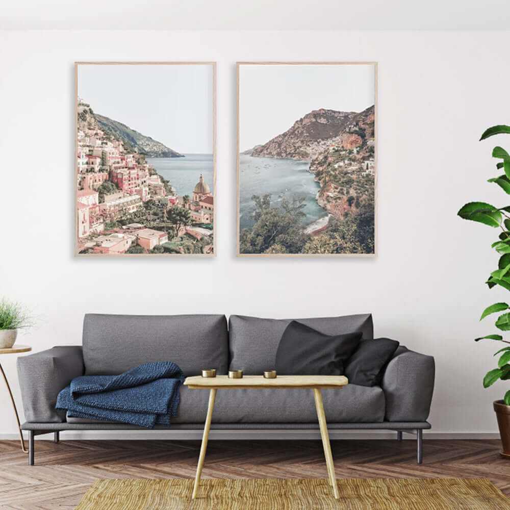 Wall Art Prints Online 50cmx70cm Italy Positano 2 Sets