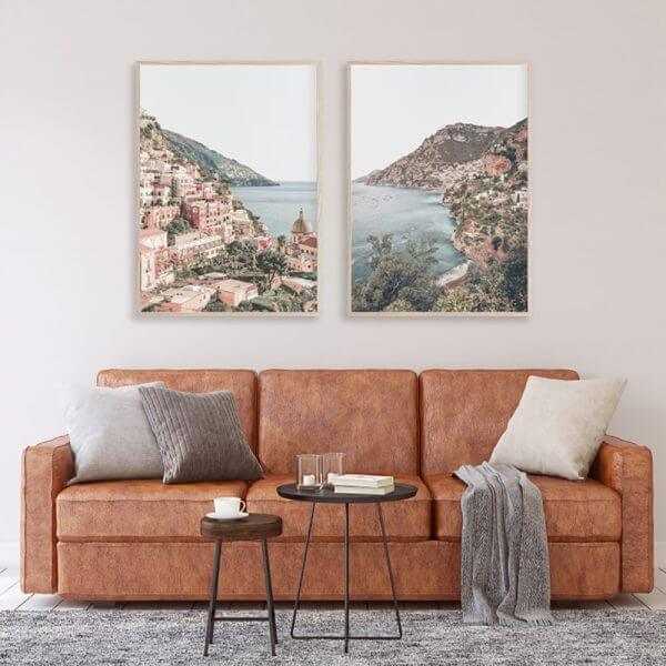 Wall Art Prints Online 50cmx70cm Italy Positano 2 Sets