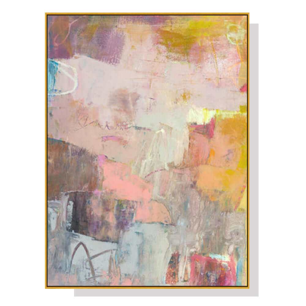 Wall Art 70cmx100cm Lann II Gold Frame Canvas Prints