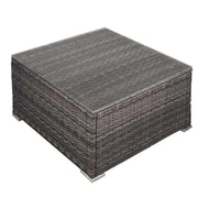 LONDON Rattan Coffee Table - Grey
