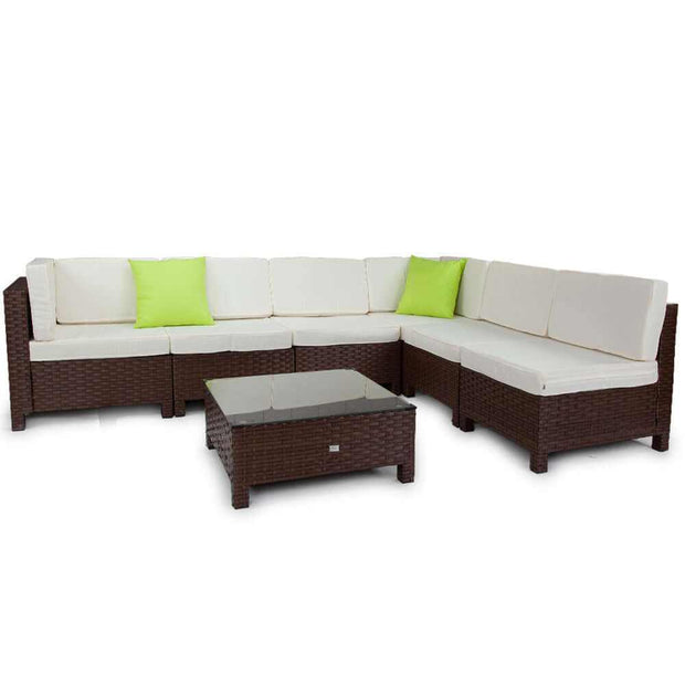 outdoor wicker sofa