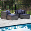 4 seater rattan garden furniture