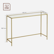 Console Table with Glass 