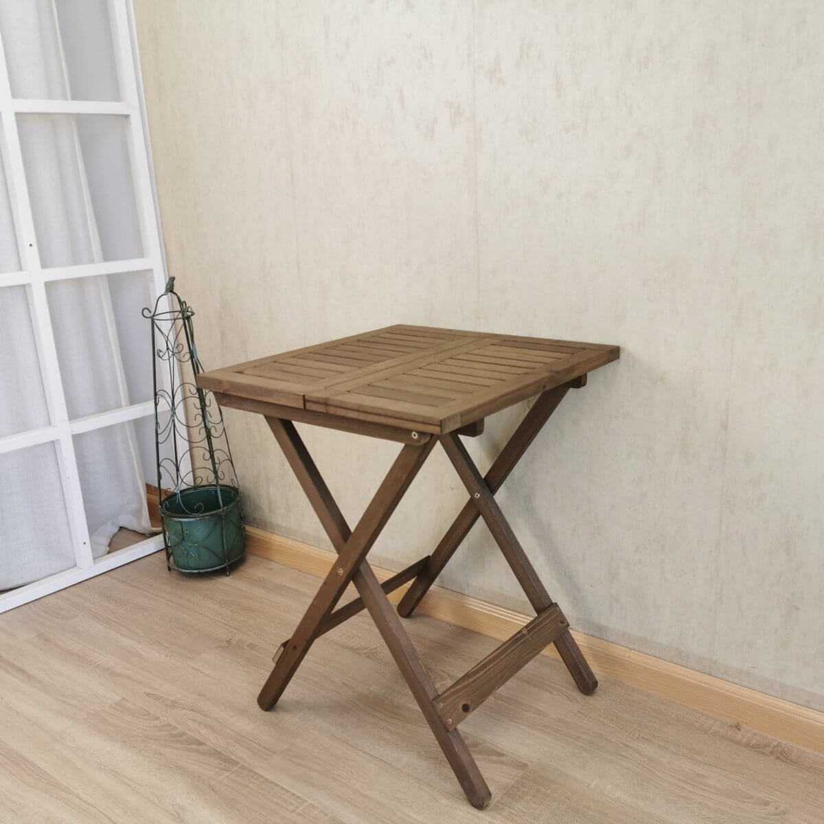 3 Piece Round Table Set Folding Bistro Set