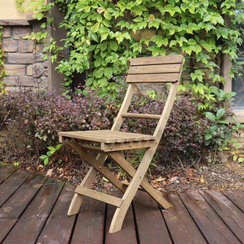 3 Piece Round Table Set Folding Bistro Set