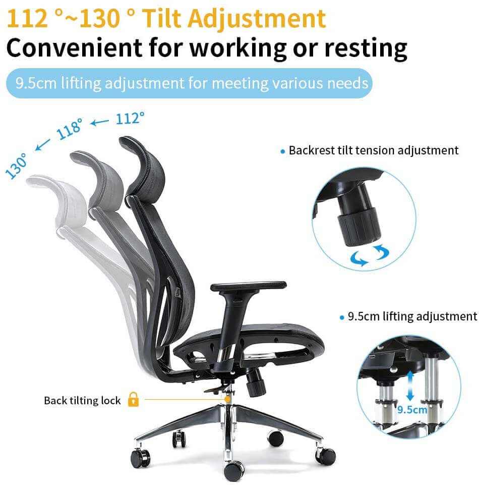 Ergonomic Office High Back Mesh Chair